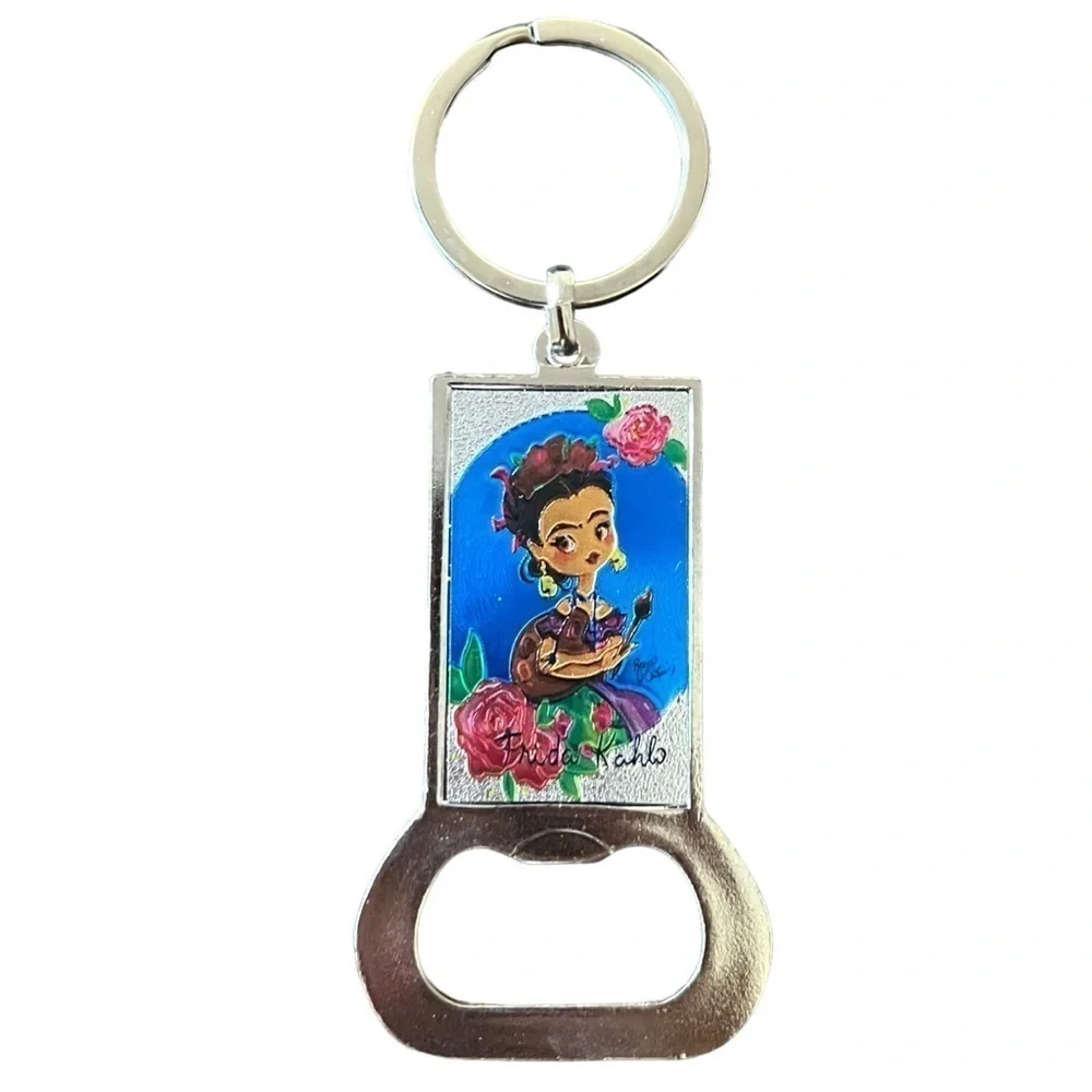 FRIDA KAHLO Caricature Bottle Opener Keychain